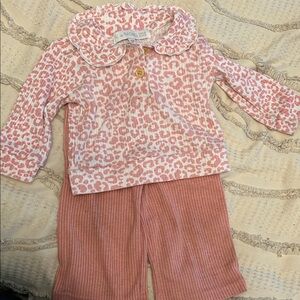 Rachel Zoe Pink Leopard Print Kids Set